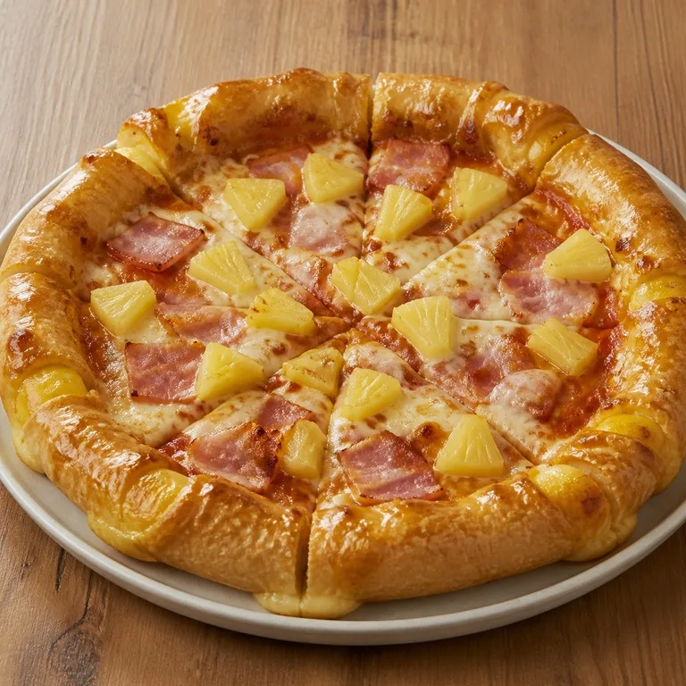 Hawaiian Cheese Crust Pizza
