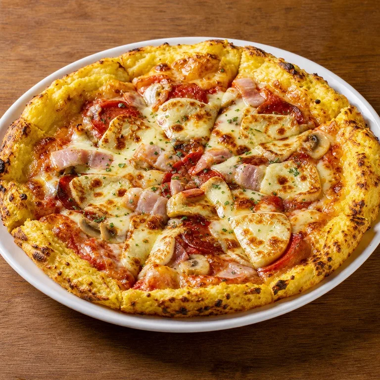 Halloumi Goguma Crust Pizza
