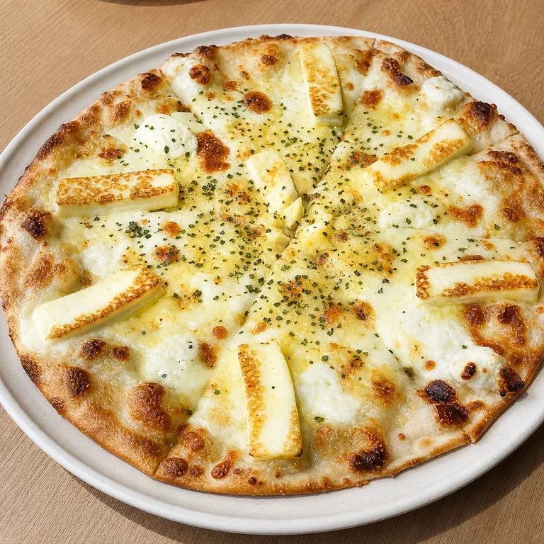 Halloumi Baengmi Screen Pizza
