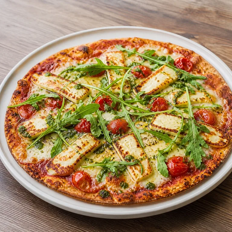 Halloumi Thin Pizza