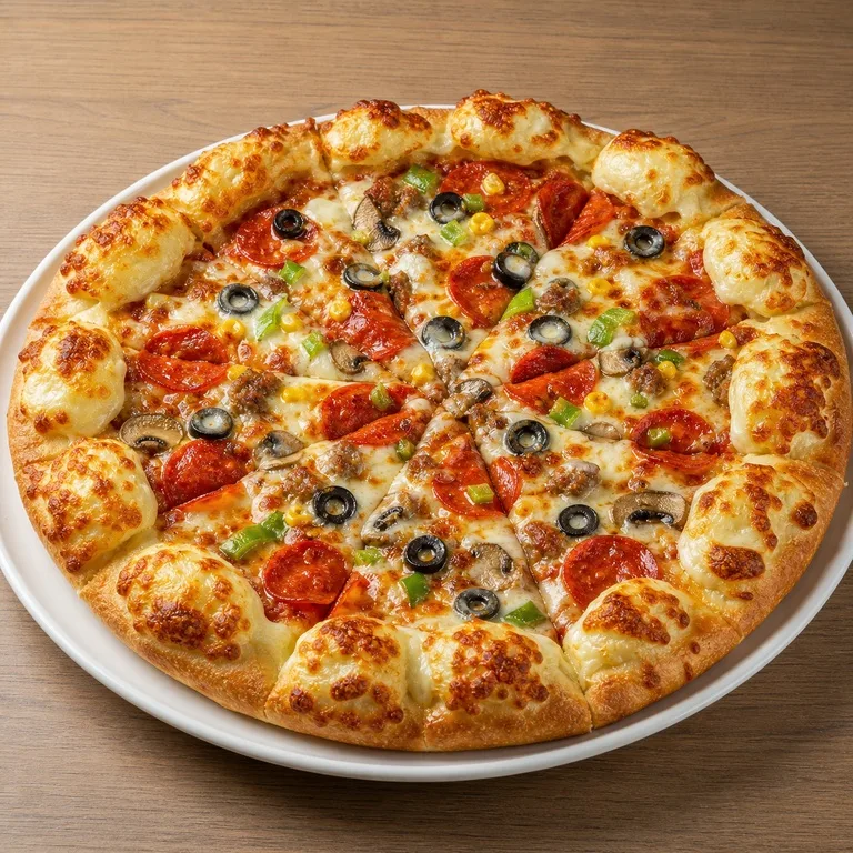 Halloumi Cheese Crust Pizza