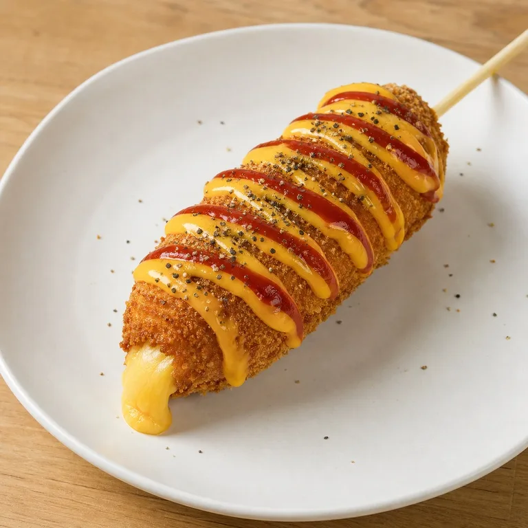 블랙페퍼치즈핫도그