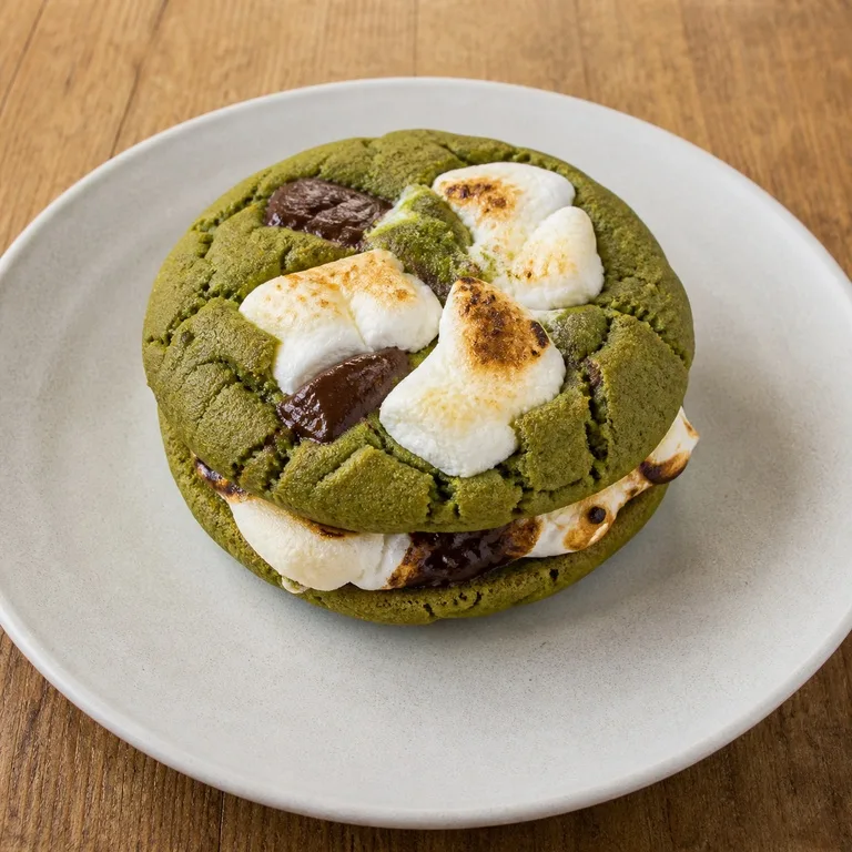 bánh quy trà xanh matcha S'more