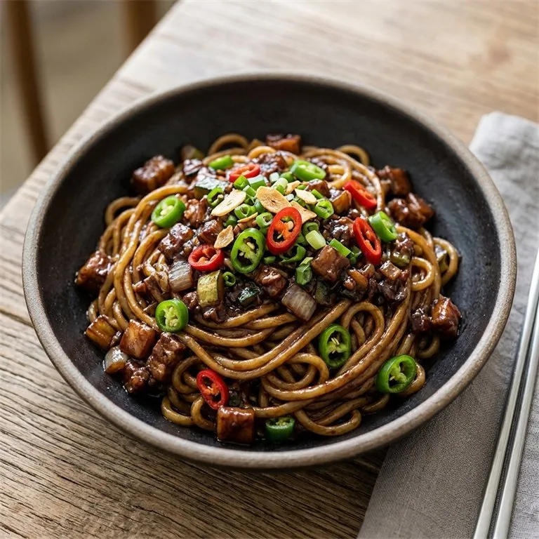 Jajangmyeon Pedas dengan Cabai