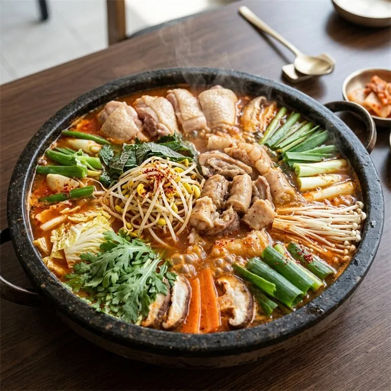 Hot Pot Ayam dan Babat Sapi