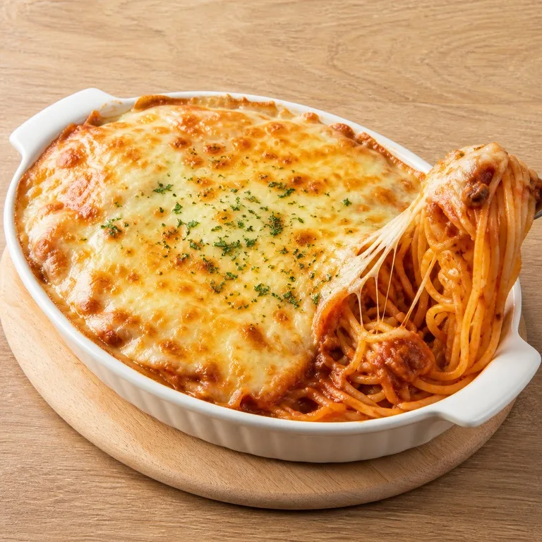 점보치즈오븐스파게티