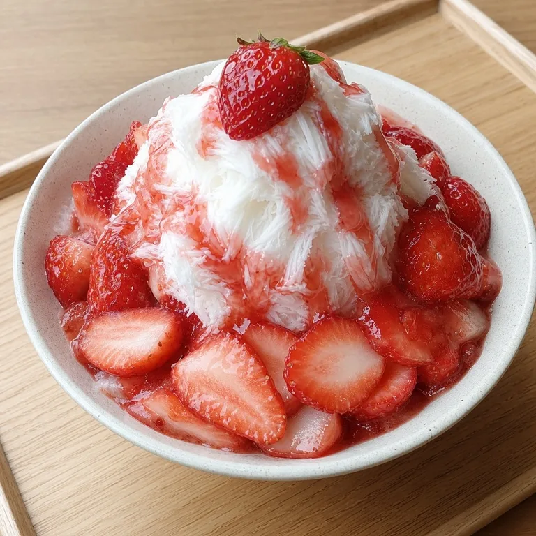 딸기눈꽃빙수