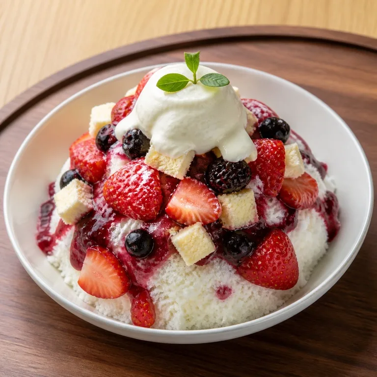 딸기베리치즈빙수