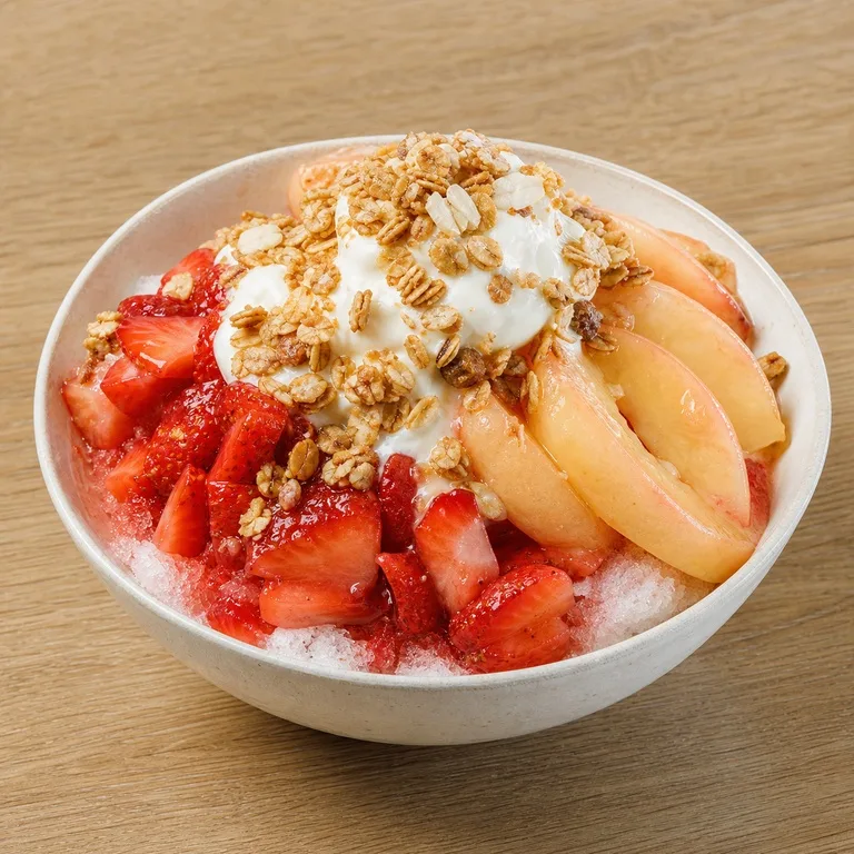 딸기피치요거놀라빙수