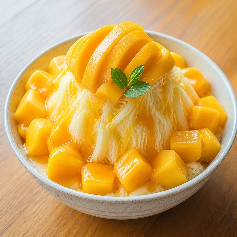 실크망고빙수