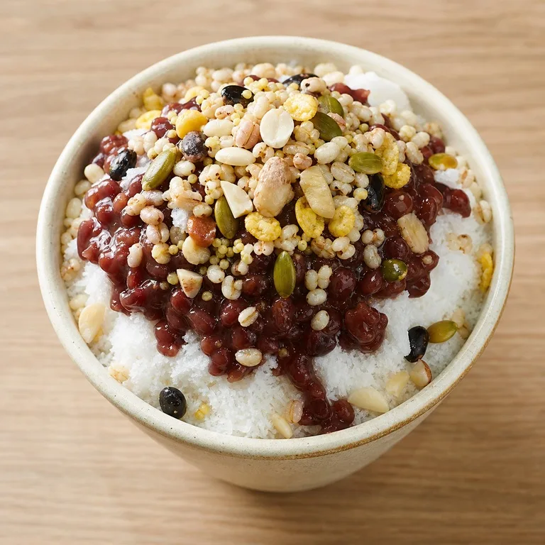 오곡팥컵빙수