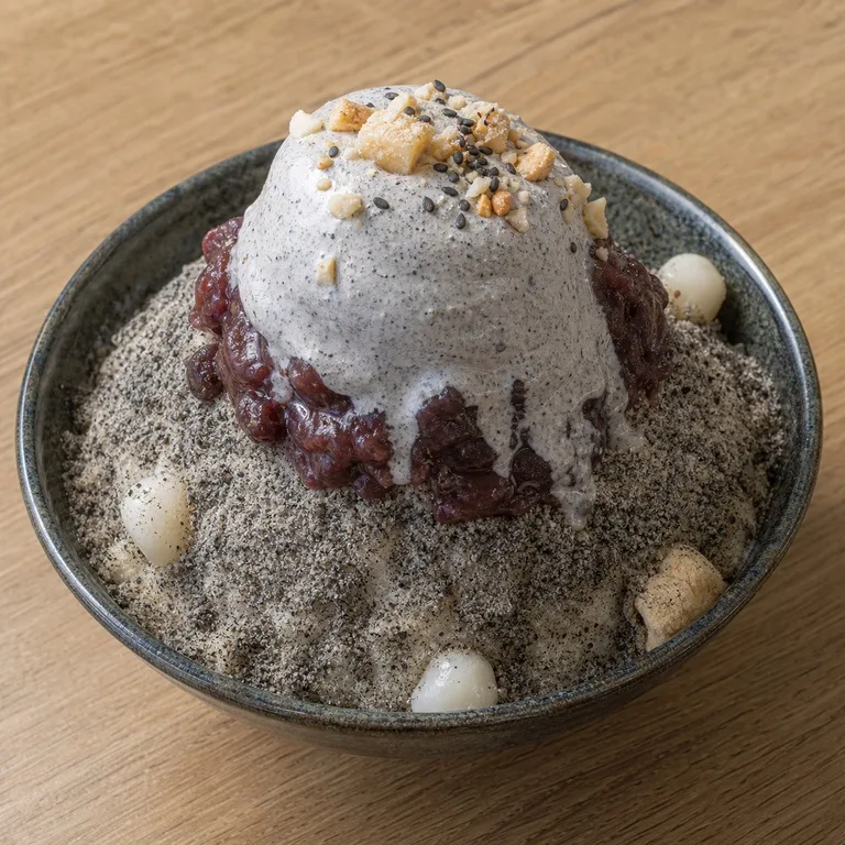 흑임자팥빙수