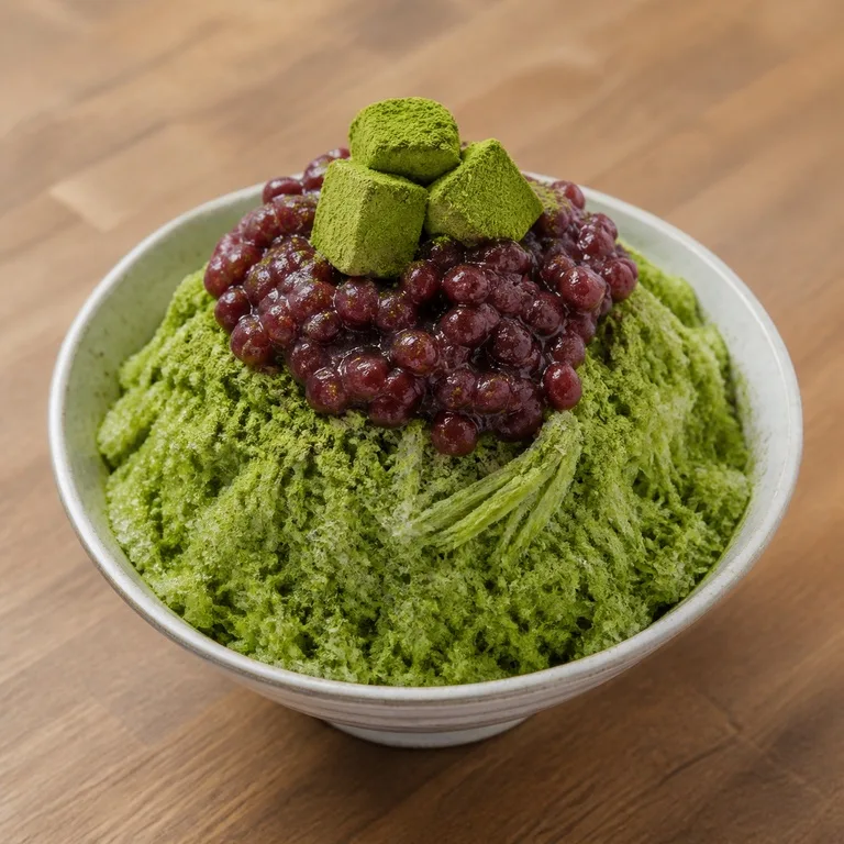 녹차팥빙수