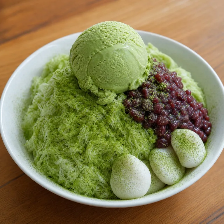녹차한컵빙수