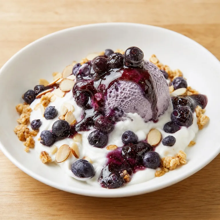 Topingyogeoteu Blueberry Aiseu Krim