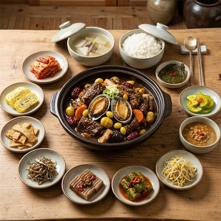 Gungjung Jeonbok Sogalbijjim Hanjeongsik Dosirak