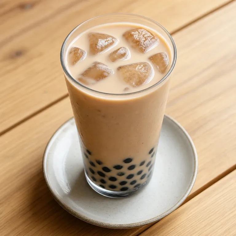 ชานมไข่มุกลาเต้