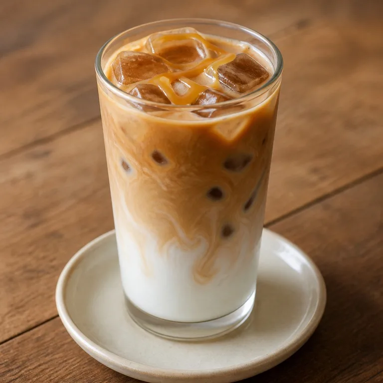 ทอฟฟี่นัทลาเต้เย็น