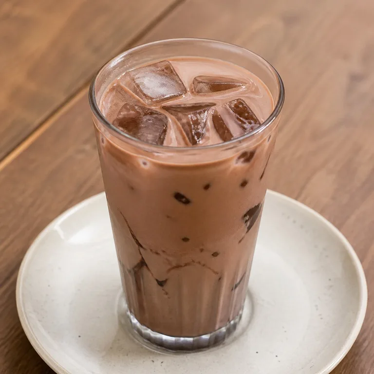 Té con leche de chocolate helado