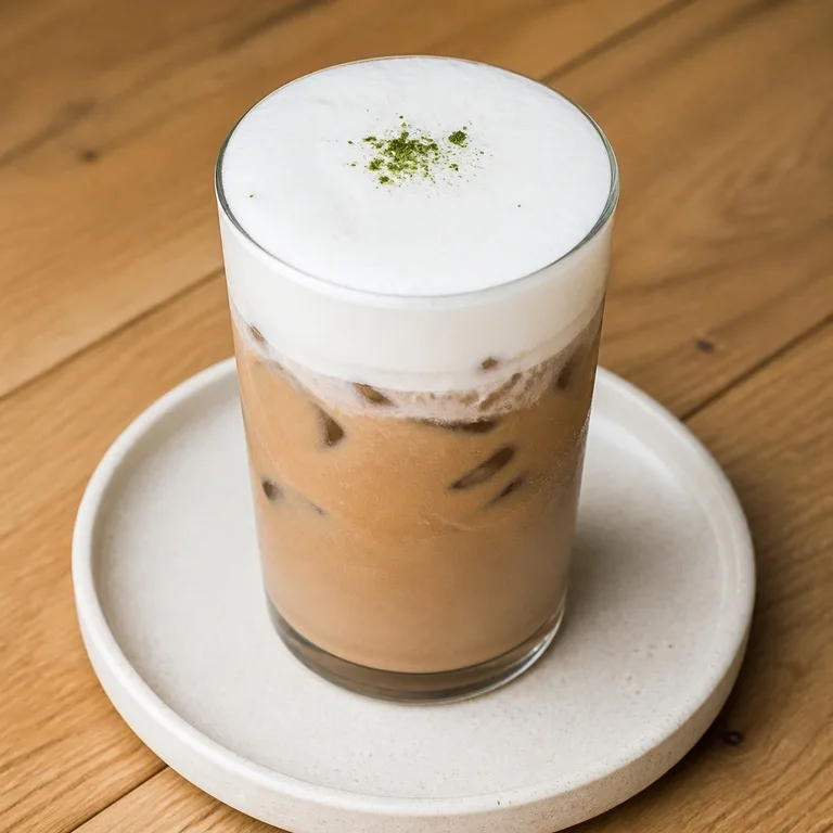 Espuma De Queso Té Con Leche Helado