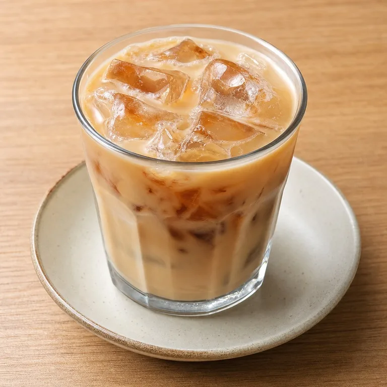 Té con leche y miel helado