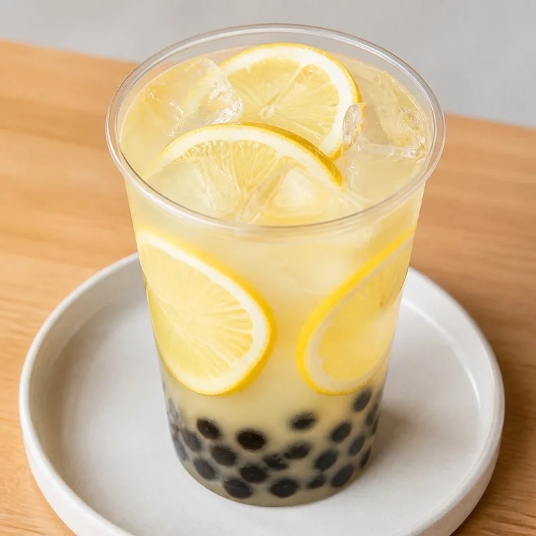 Té de burbujas de limón