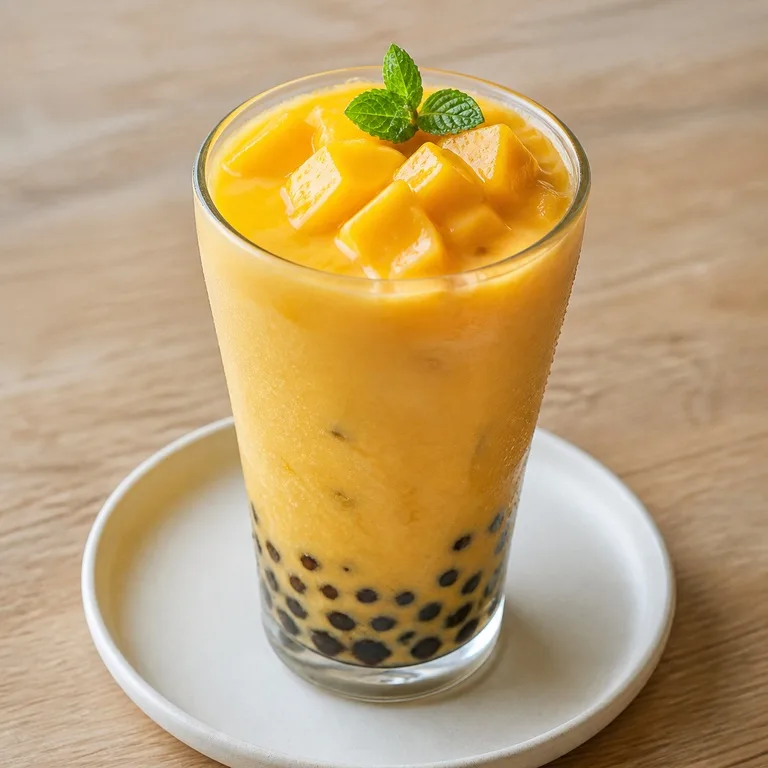 Té de burbujas de mango
