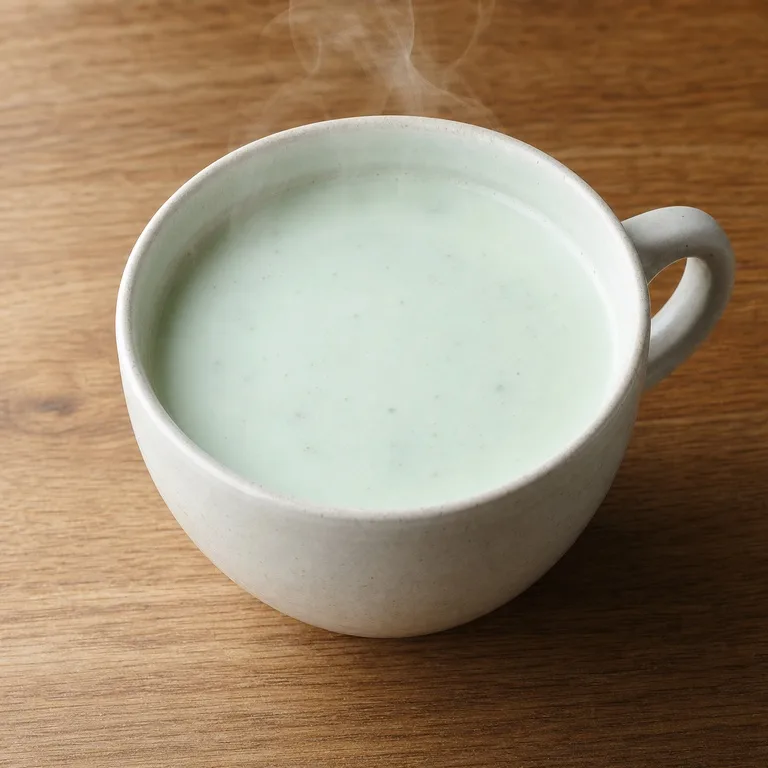 Té con leche de menta caliente tamaño grande