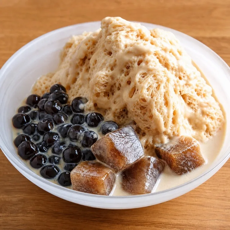 Té con leche de burbujas helado
