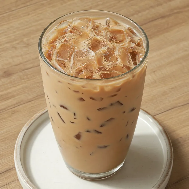 Té con leche negra helado tamaño grande