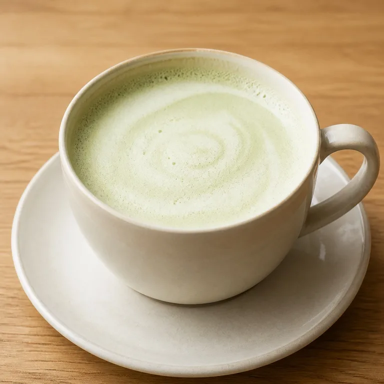 Té con leche verde jazmín caliente tamaño grande