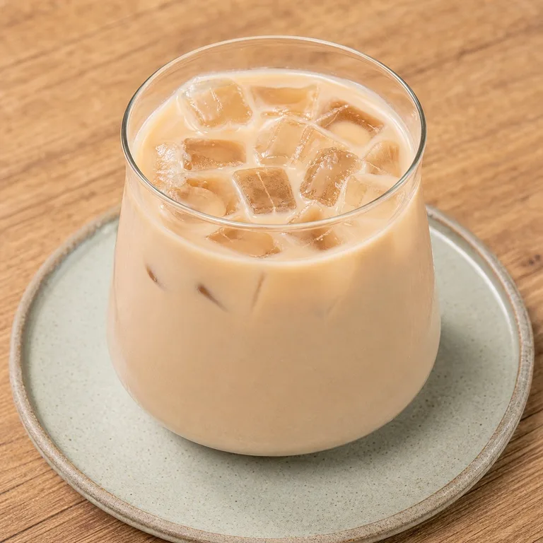 Té con leche de jazmín helado