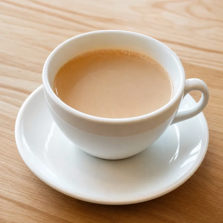 Té con leche de jazmín caliente