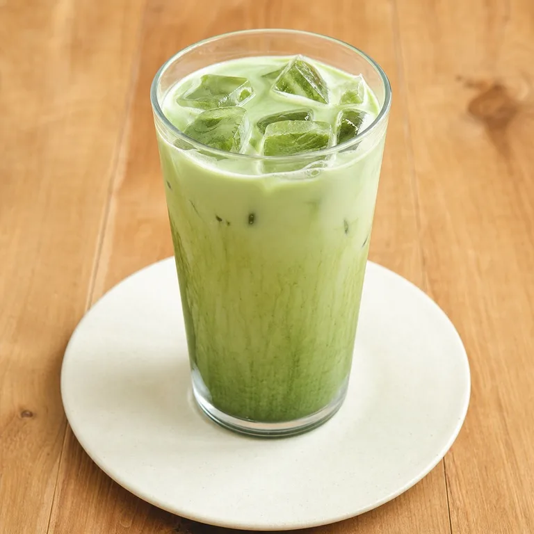 Té con leche Jeju Matcha helado tamaño grande