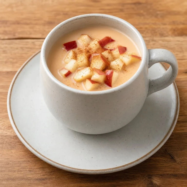 Té con leche de manzana Cheongsong caliente