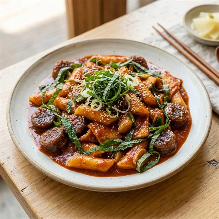 깻잎순대떡볶이