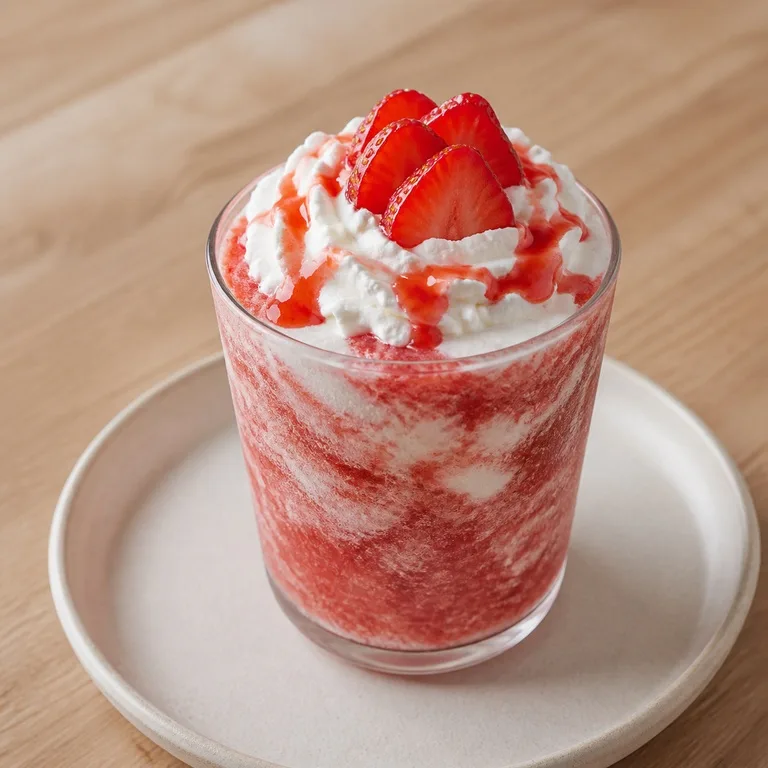 Strawberry Cream Frappe Smoothie