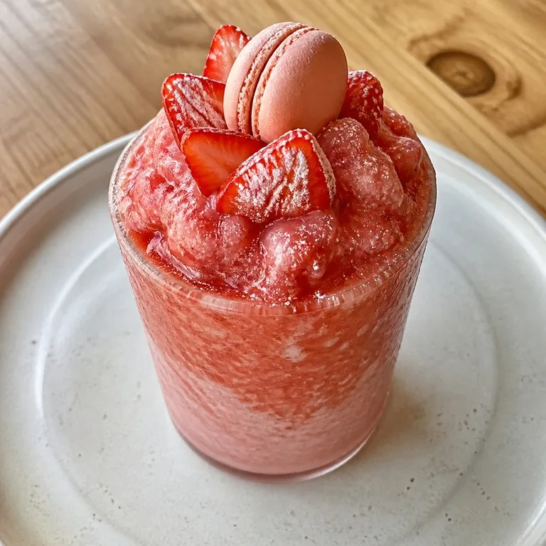merimacaronstroberismoothie