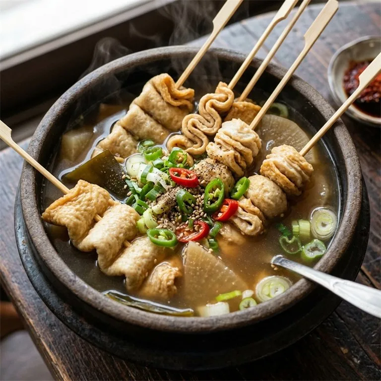 ซุปออมุกเสียบไม้