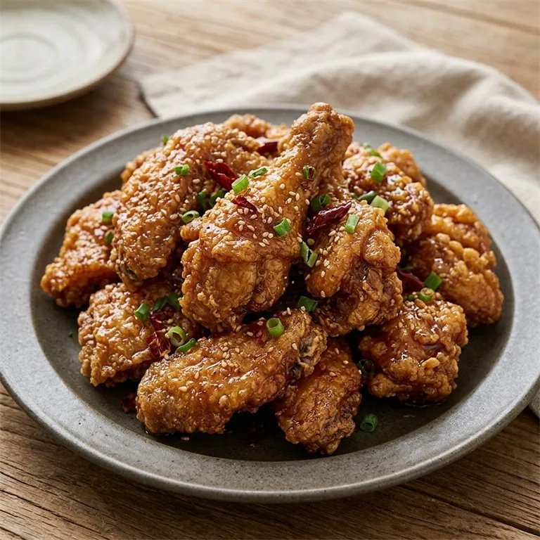 ไก่ทอดซอสโชยุผสมน้ำผึ้ง