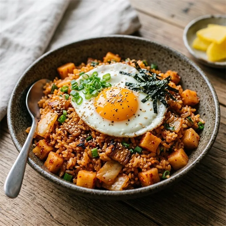 蘿蔔塊泡菜炒飯