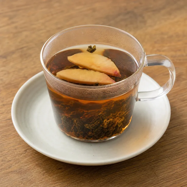 උණුසුම් පීච් ඕලොන්ග් තේ