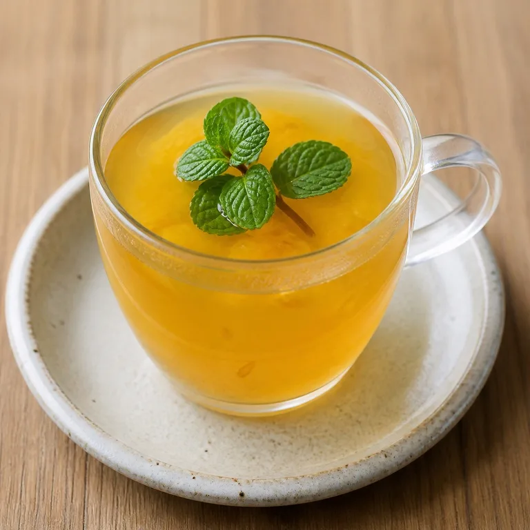 උණුසුම් යුජා මින්ට් තේ