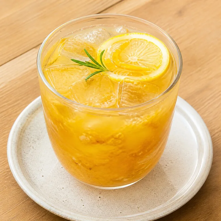 A refreshing drink with Yuzu juice.