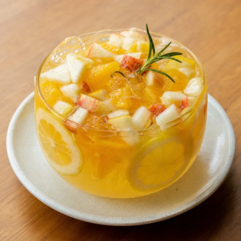 A refreshing drink with Yuzu juice.