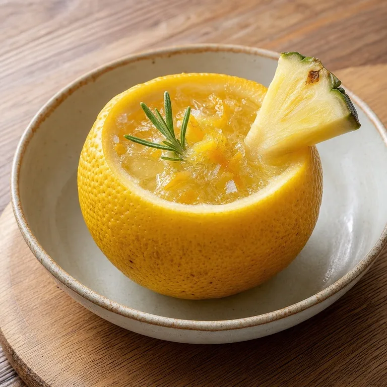 A refreshing drink with Yuzu juice.