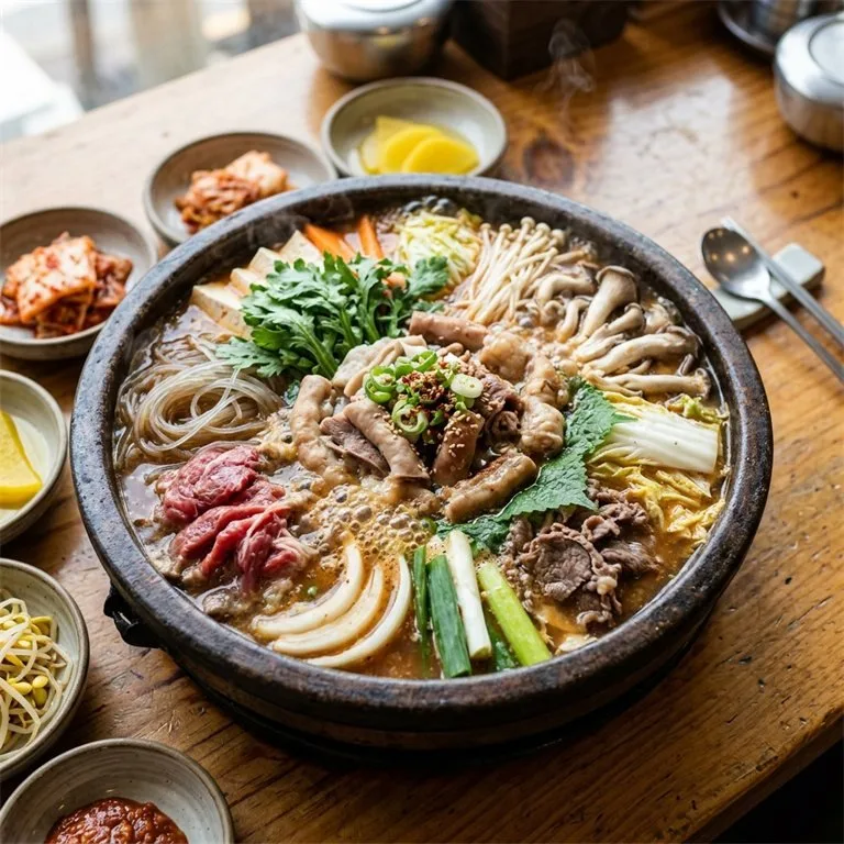 Hot Pot Babat dan Usus Sapi