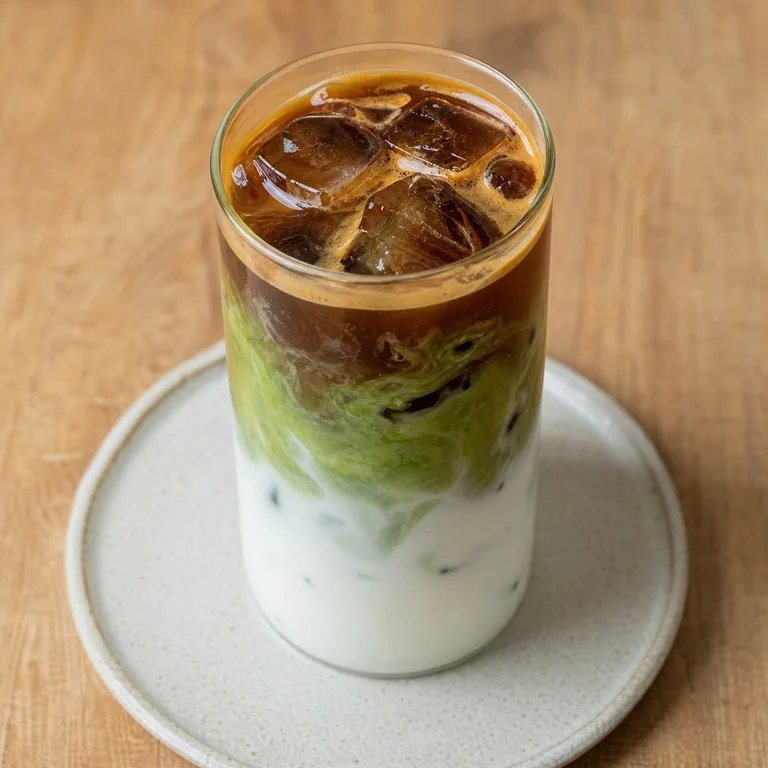 ชาเขียวสยาตลาเต้ไอซ์กาแฟ