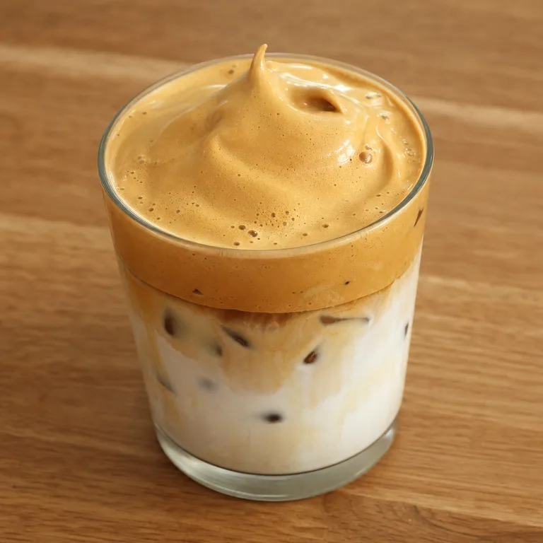 ดาลโกนาโคลด์บรูลาเต้ไอซ์กาแฟ