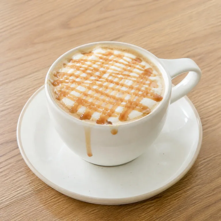 ดีแคฟมิลค์คาราเมลมาคีอาโตฮอตกาแฟ
